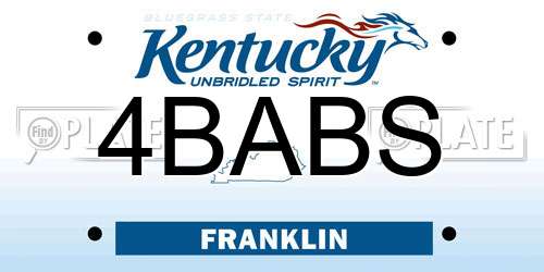 4BABS Kentucky License Plate