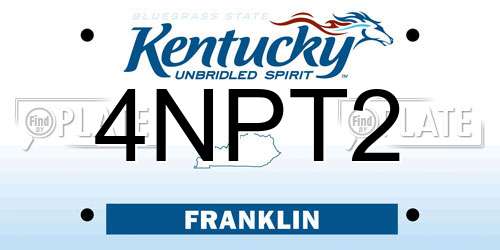 4NPT2 Kentucky License Plate