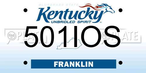 501IOS Kentucky License Plate
