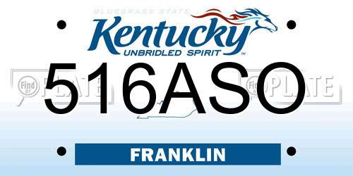 516ASO Kentucky License Plate