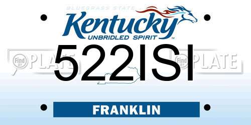522ISI Kentucky License Plate