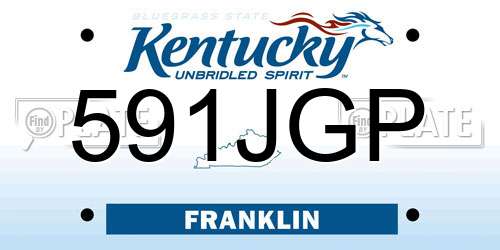 591JGP Kentucky License Plate