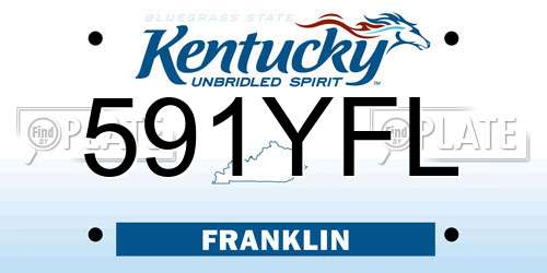 591YFL Kentucky License Plate
