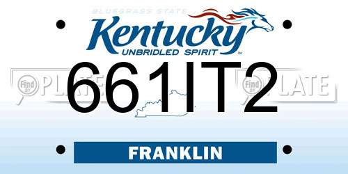 661IT2 Kentucky License Plate