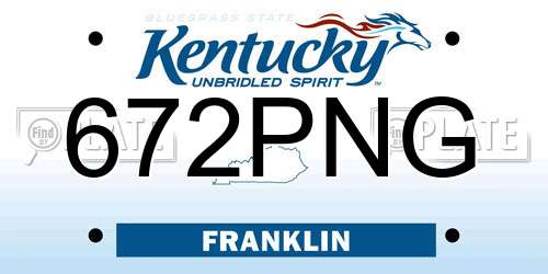 672PNG Kentucky License Plate