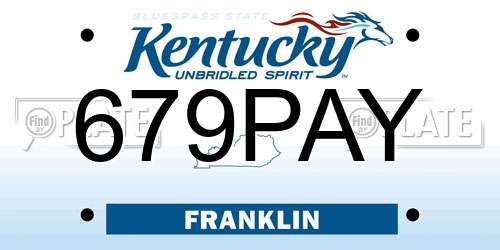 679PAY Kentucky License Plate