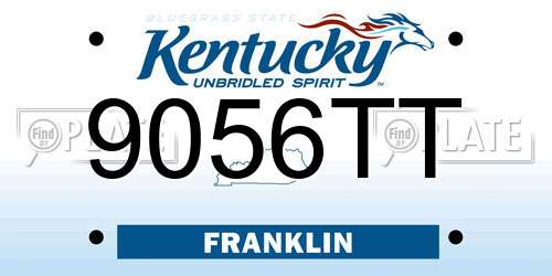 9056TT Kentucky License Plate