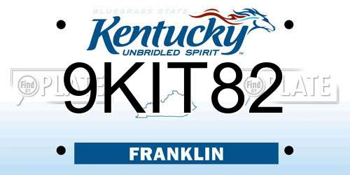 9KIT82 Kentucky License Plate
