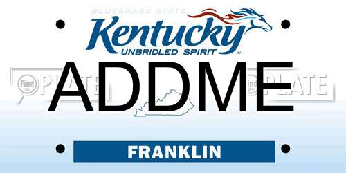 ADDME Kentucky License Plate