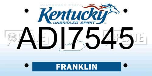 ADI7545 Kentucky License Plate