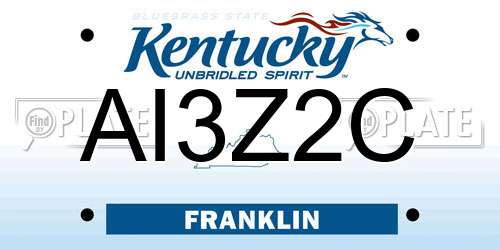 AI3Z2C Kentucky License Plate