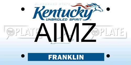 AIMZ Kentucky License Plate