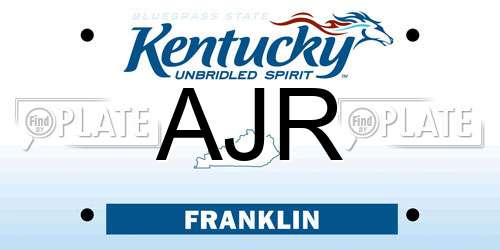 AJR Kentucky License Plate