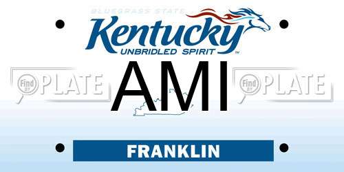 AMI Kentucky License Plate