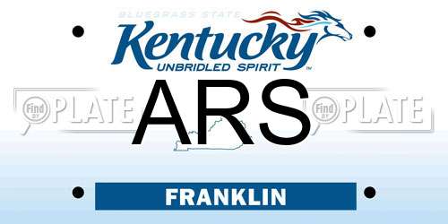 ARS Kentucky License Plate