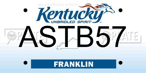 ASTB57 Kentucky License Plate