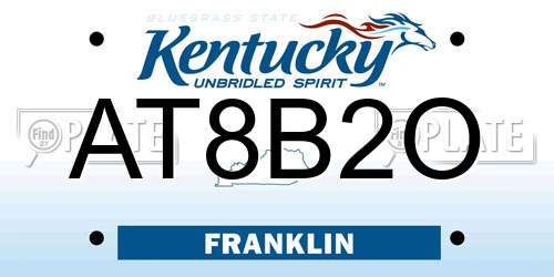 AT8B2O Kentucky License Plate