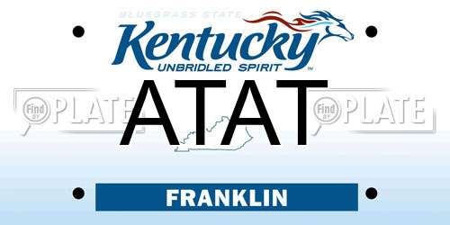 ATAT Kentucky License Plate