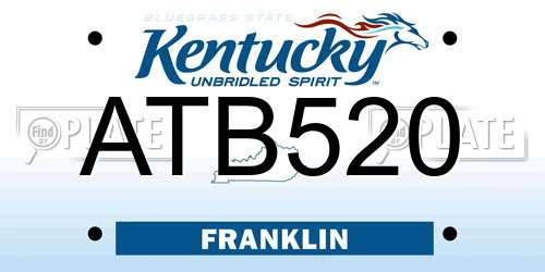ATB520 Kentucky License Plate