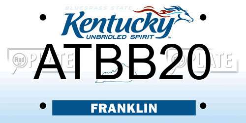 ATBB20 Kentucky License Plate