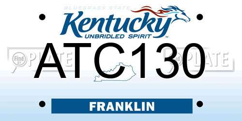 ATC130 Kentucky License Plate