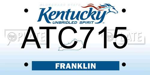 ATC715 Kentucky License Plate