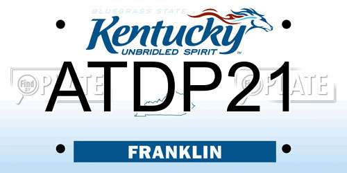 ATDP21 Kentucky License Plate
