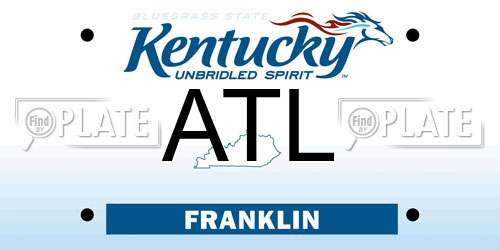 ATL Kentucky License Plate