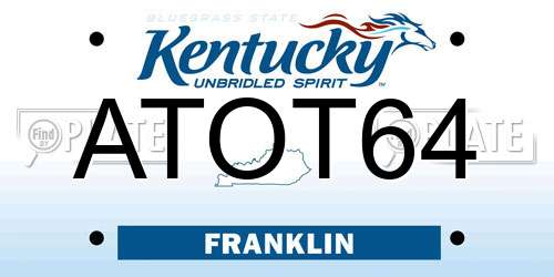ATOT64 Kentucky License Plate