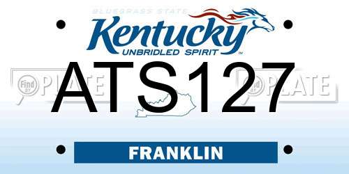 ATS127 Kentucky License Plate