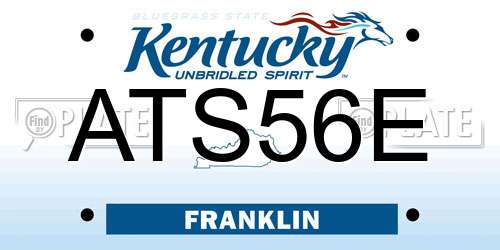 ATS56E Kentucky License Plate