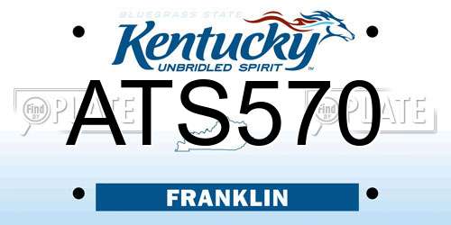ATS570 Kentucky License Plate
