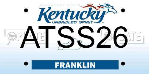 ATSS26 Kentucky License Plate