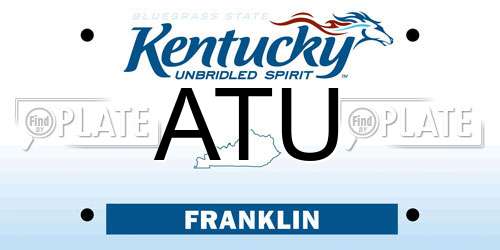 ATU Kentucky License Plate