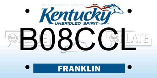 B08CCL Kentucky License Plate