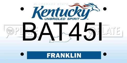 BAT45I Kentucky License Plate
