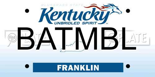 BATMBL Kentucky License Plate