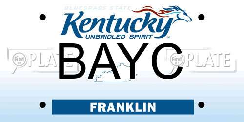 BAYC Kentucky License Plate