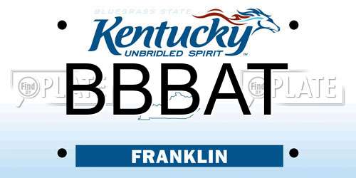 BBBAT Kentucky License Plate