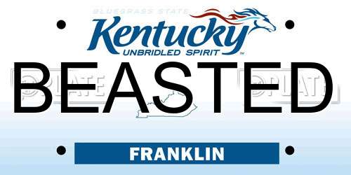 BEASTED Kentucky License Plate