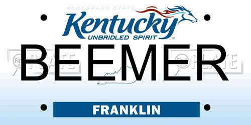 BEEMER Kentucky License Plate