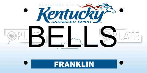 BELLS Kentucky License Plate