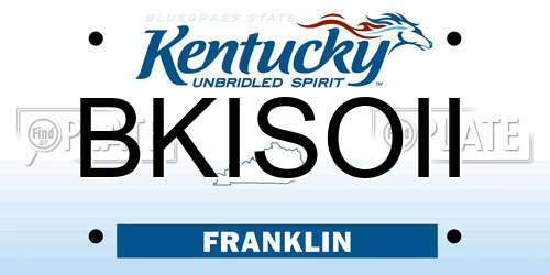 BKISOII Kentucky License Plate