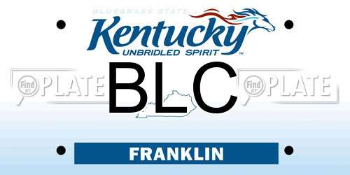 BLC Kentucky License Plate