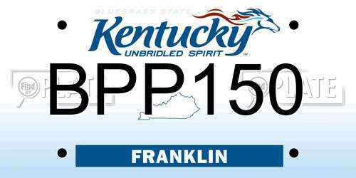 BPP150 Kentucky License Plate