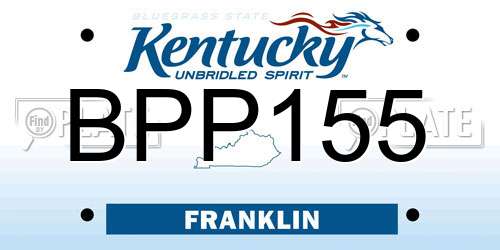 BPP155 Kentucky License Plate