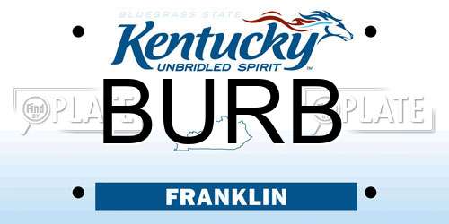 BURB Kentucky License Plate