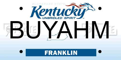 BUYAHM Kentucky License Plate