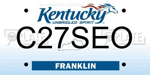 C27SEO Kentucky License Plate