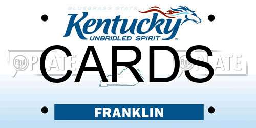 CARDS Kentucky License Plate